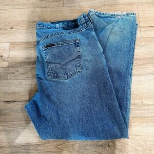 Vintage Men's Harley Davidson Jeans 42/32 Medium Wash Genuine Motorclothes Jeans